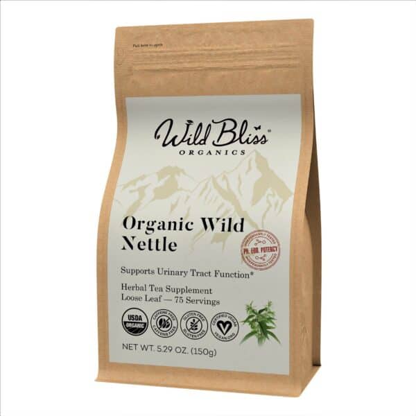 Organic Wild Nettle Leaf - Wellness Tea - Loose Leaf - 75 Servings
